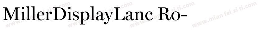 MillerDisplayLanc Ro字体转换